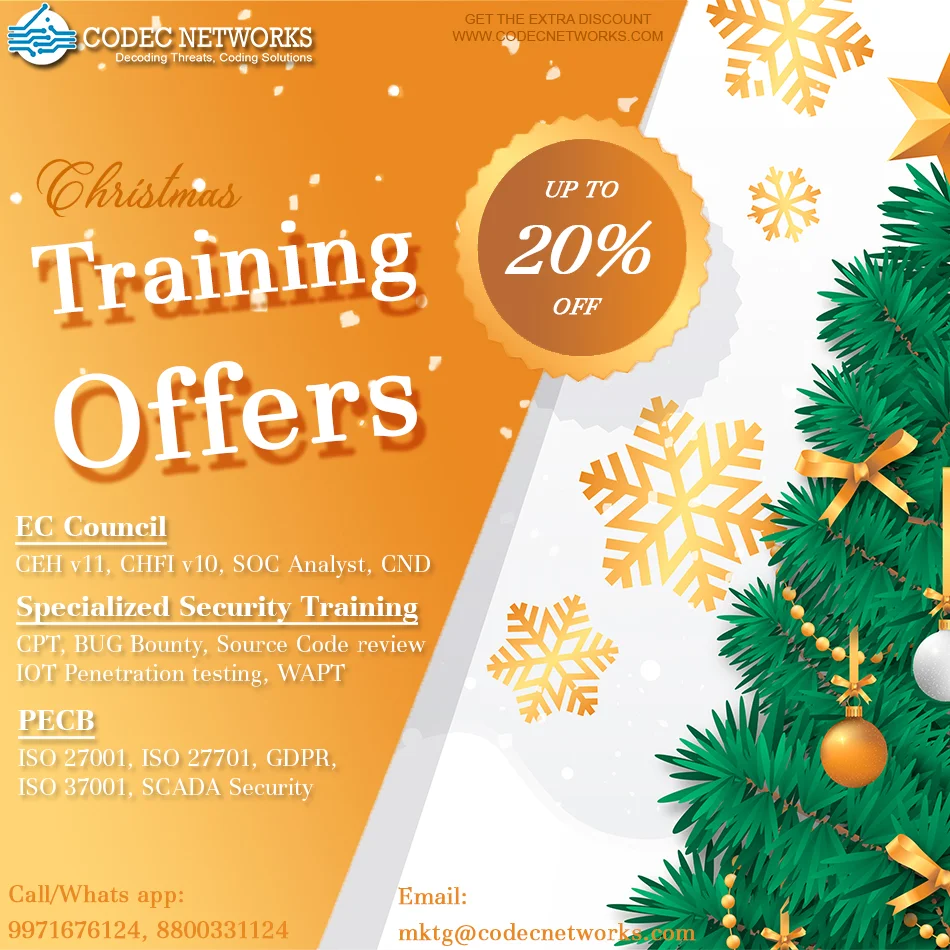 Christmas Offer - IT Training Program CodecNetworks