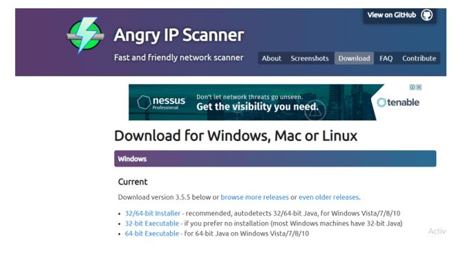 Angry IP Scanner - Network Scanning Tools